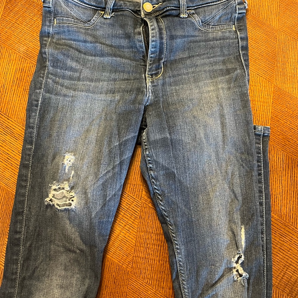 Hollister size 5 skinny blue jeans
